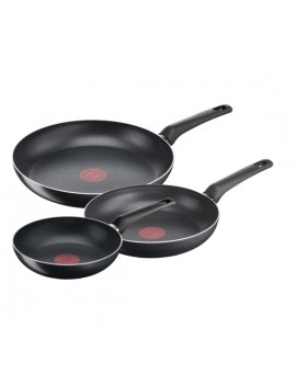 Tefal Titanyum 1X SimpleCook Difüzyon Tabanlı 3'lü 20/24/28 cm Tava Seti -